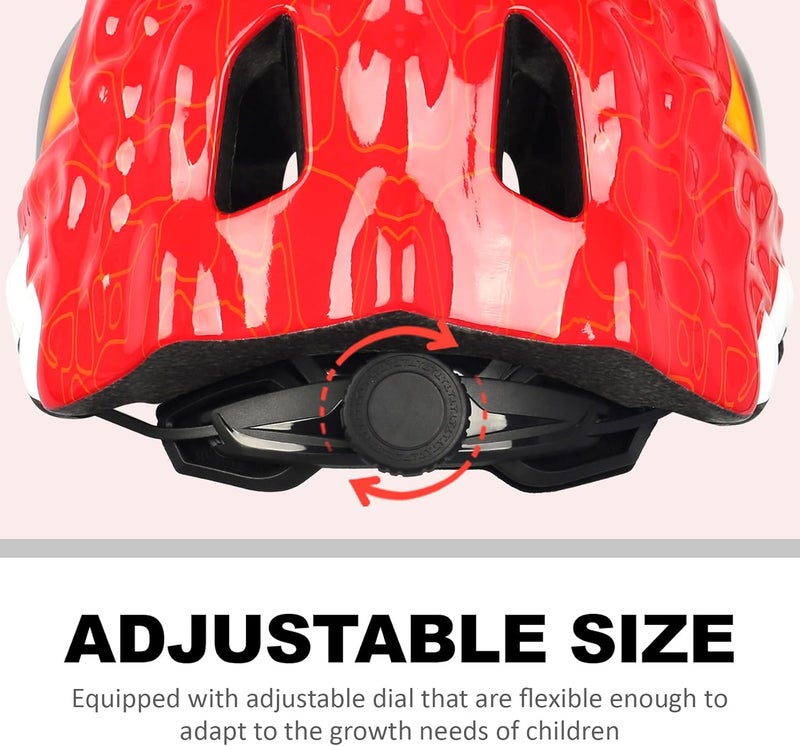 Bavilk Toddler Kids Bike Helmet,3D Dinosaur Helmets for Boys Girls Infant/Baby to Children 1/2/3/4/5/6/7/8 Years Old Lightweight Adjustable Multi-Sports Bicycle Scooter Skateboard Skating Cycling - Image 4